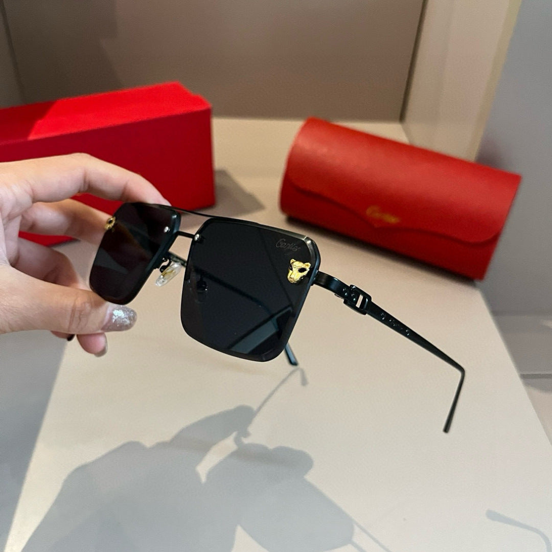 Cartier Lightweight Metal Rimless Gold Lens Sunglasses for Men & Wome - 399046 - detail image 4
