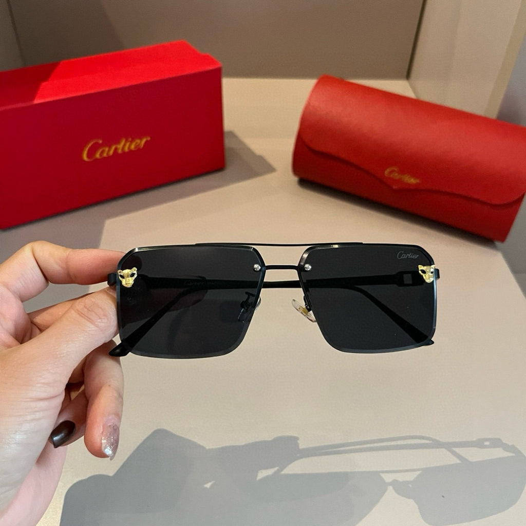 Cartier Lightweight Metal Rimless Gold Lens Sunglasses for Men & Wome - 399046 - detail image 6