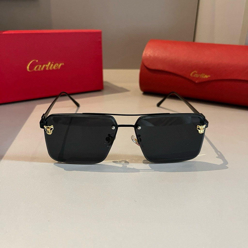 Cartier Lightweight Metal Rimless Gold Lens Sunglasses for Men & Wome - 399046 - detail image 2