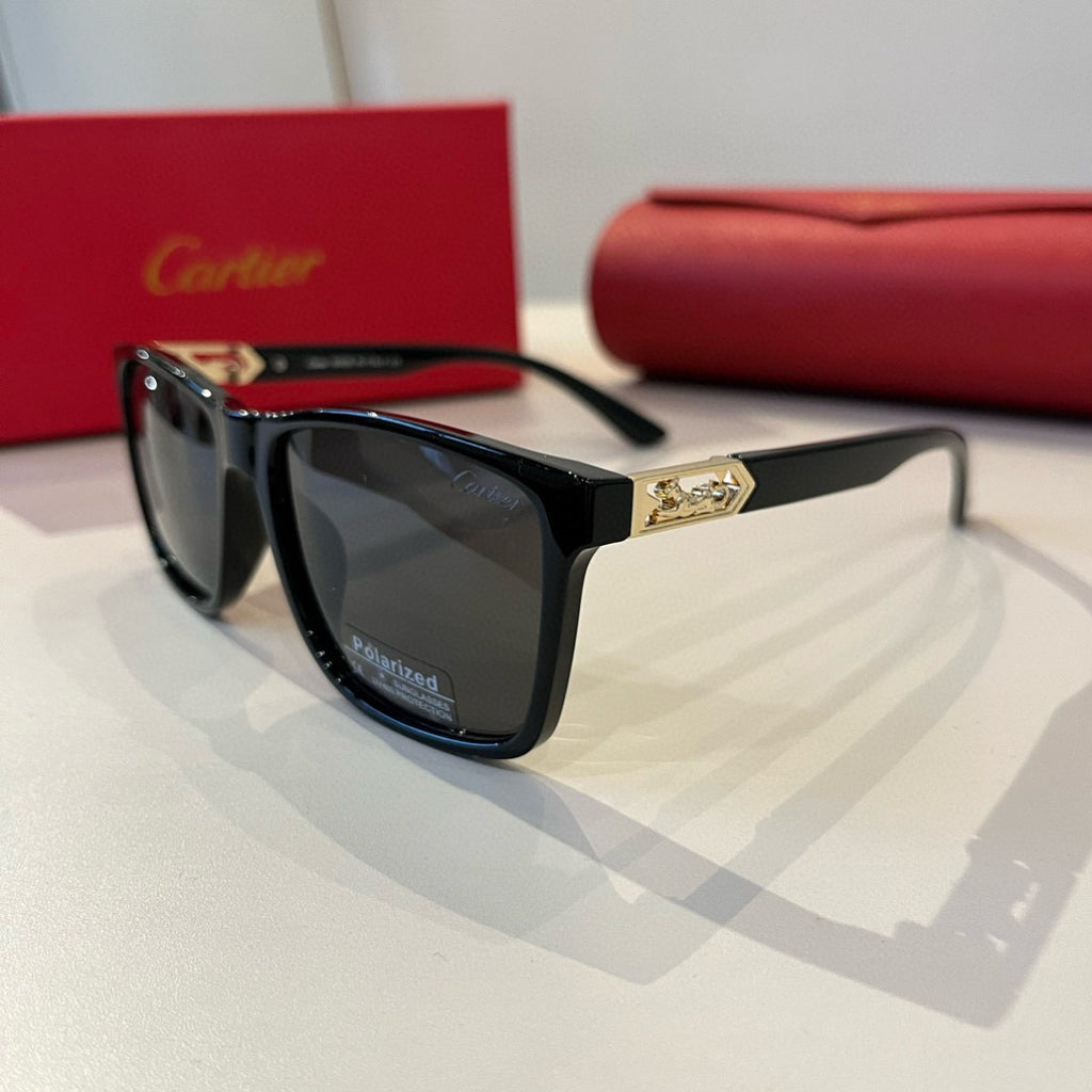 Cartier Fashion Black Lens Sunglasses for Men & Women - 399047 - detail image 3