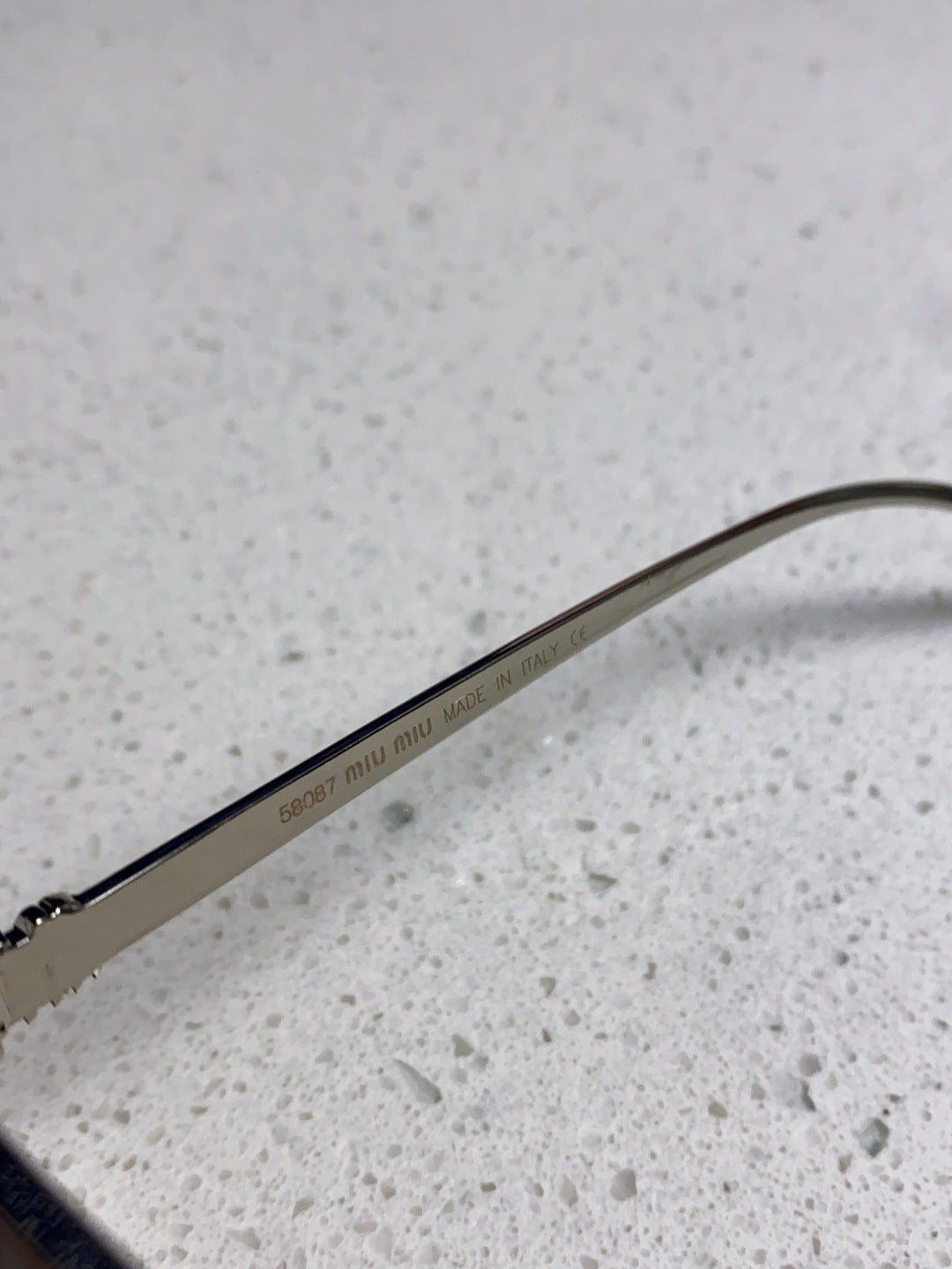Miu Miu Metal Square Silver Lens Sunglasses for Men & Women - 416163 - detail image 8