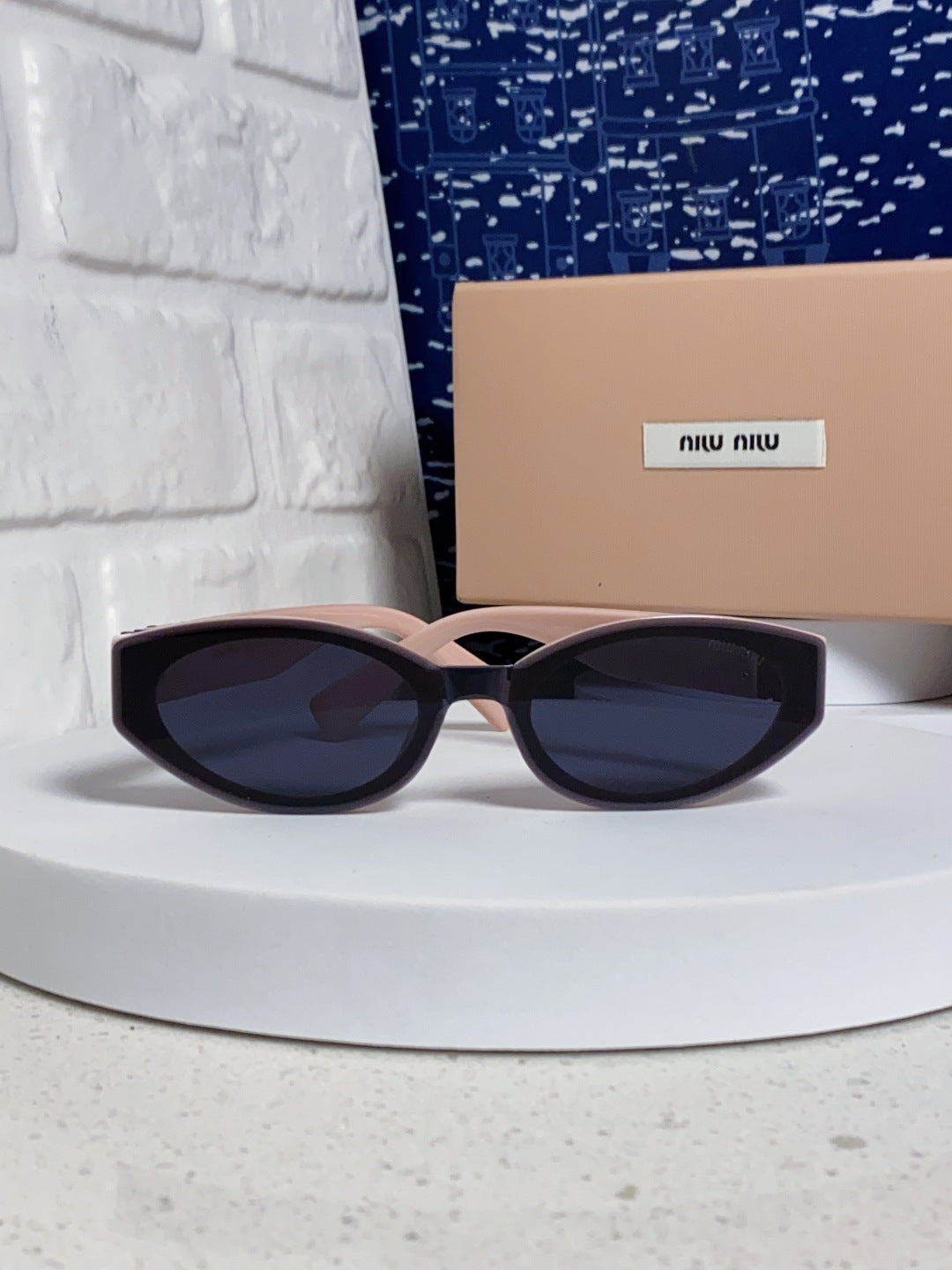 Miu Miu Cat-Eye Blue Lens Sunglasses for Women - 158606 - detail image 2