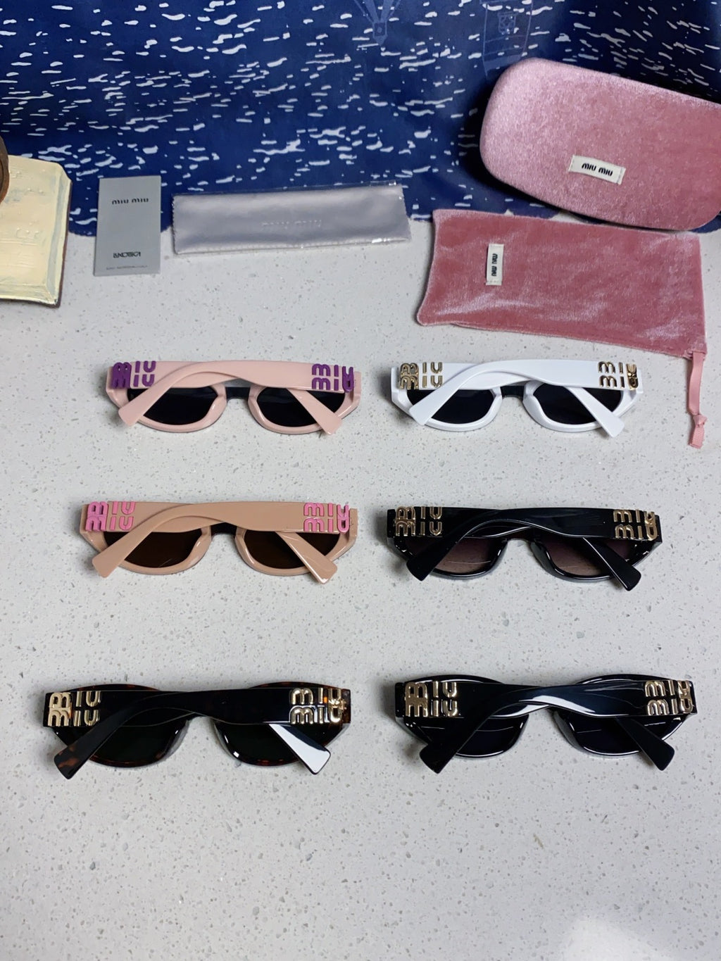 Miu Miu Cat-Eye Black Lens Sunglasses for Women - 867217 - detail image 11