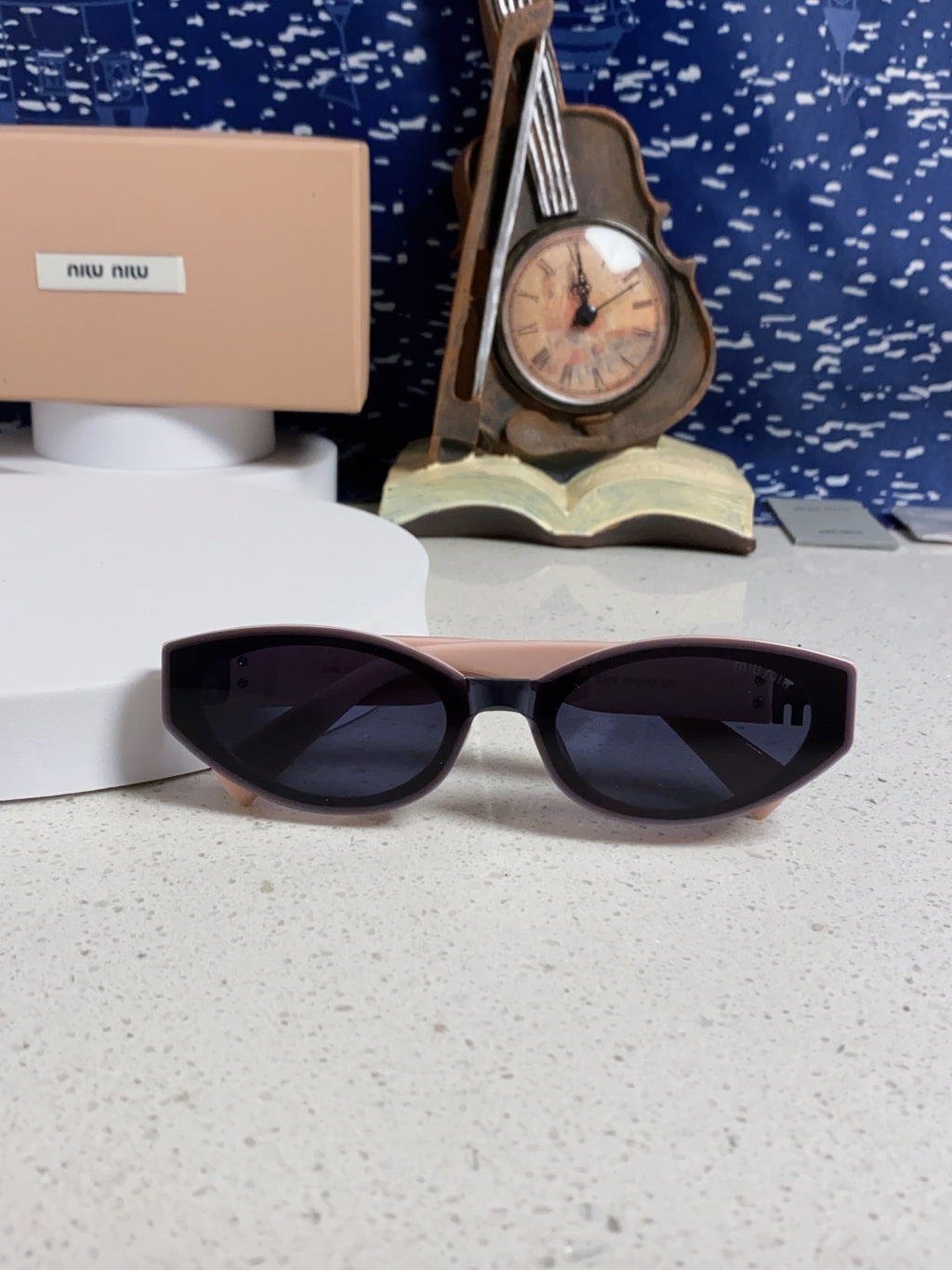 Miu Miu Cat-Eye Blue Lens Sunglasses for Women - 867215 - detail image 9