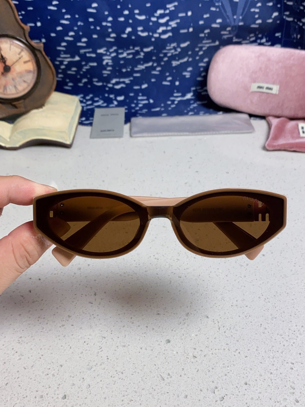 Miu Miu Cat-Eye Brown Lens Sunglasses for Women - 867216 - detail image 4