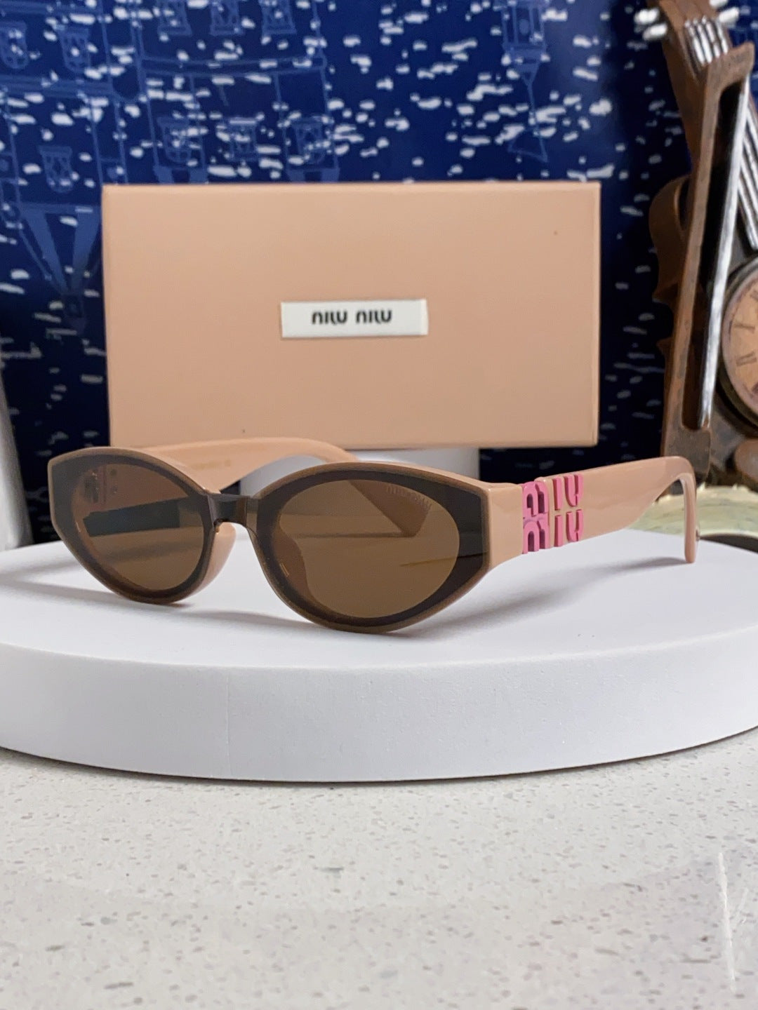 Miu Miu Cat-Eye Brown Lens Sunglasses for Women - 158607