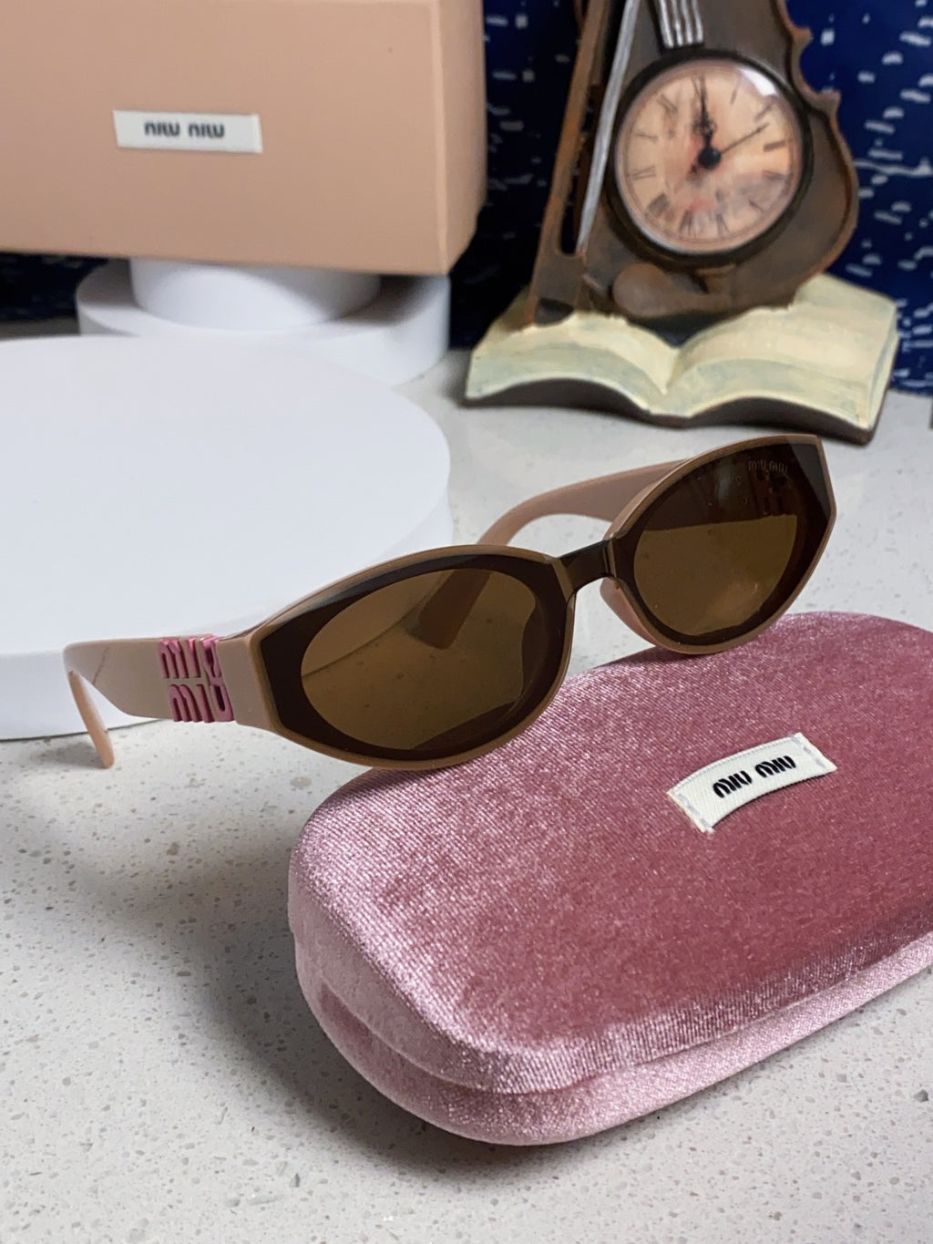 Miu Miu Cat-Eye Brown Lens Sunglasses for Women - 158607 - detail image 10