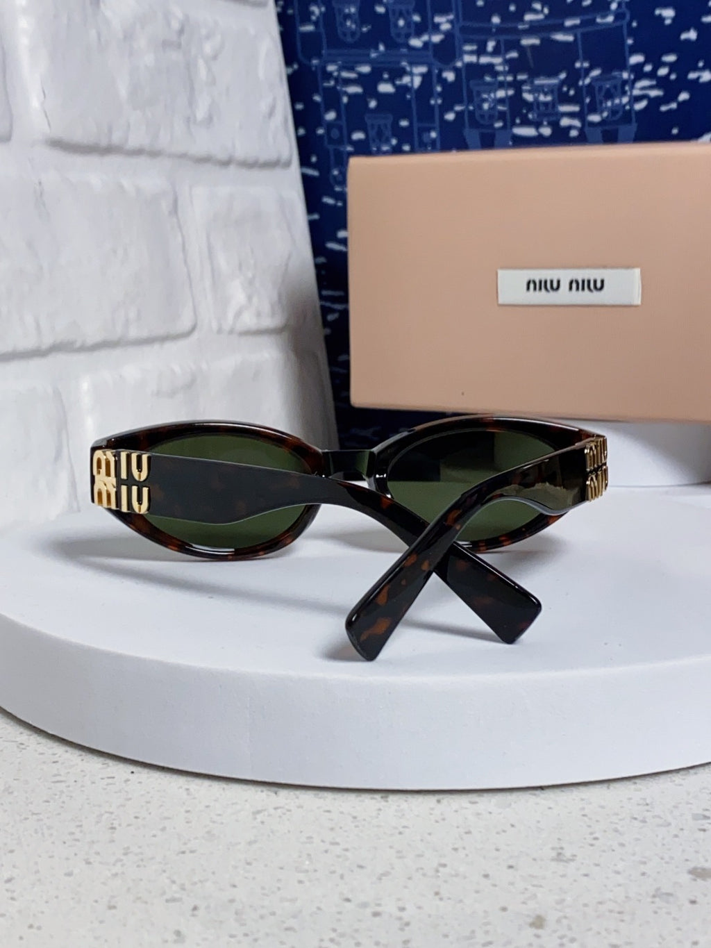 Miu Miu Cat-Eye Black Lens Sunglasses for Women - 867217 - detail image 3