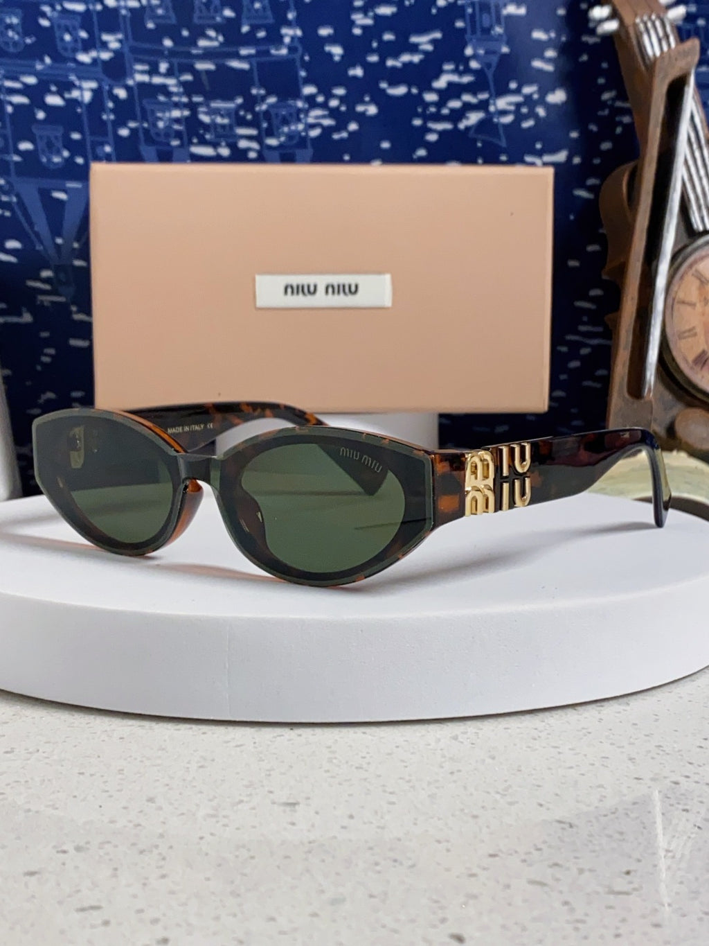 Miu Miu Cat-Eye Black Lens Sunglasses for Women - 867217