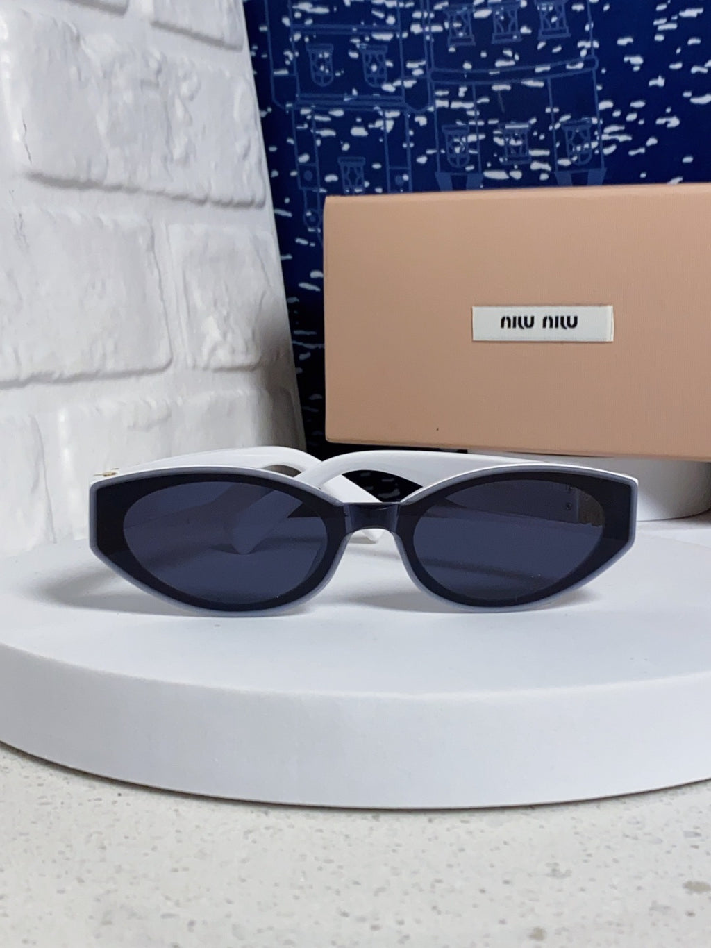 Miu Miu Cat-Eye Blue Lens Sunglasses for Women - 158609 - detail image 2