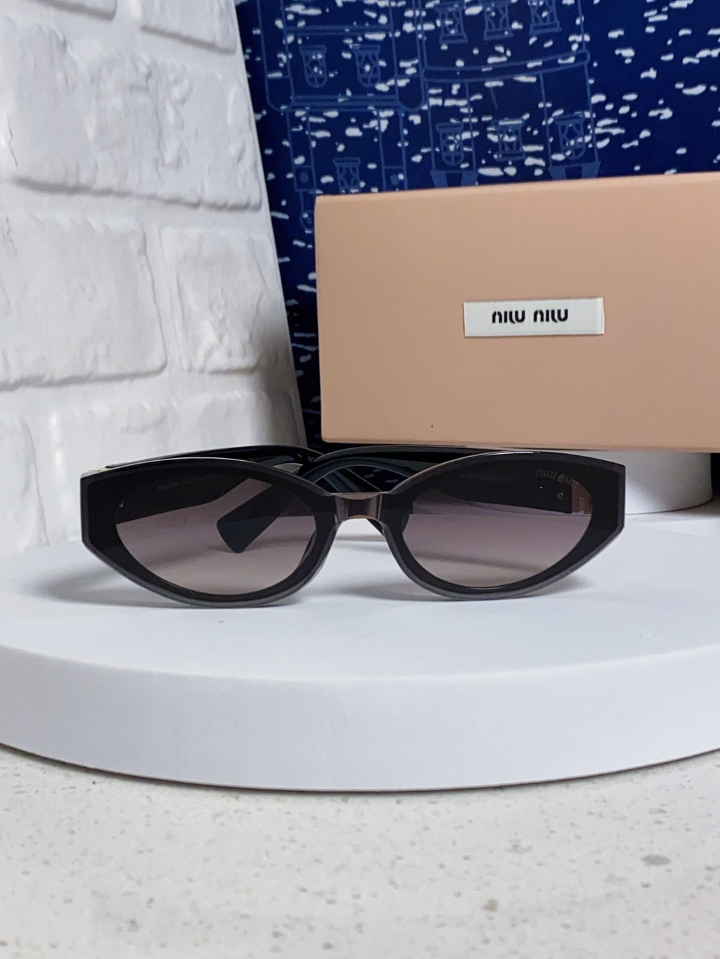 Miu Miu Cat-Eye Silver Lens Sunglasses for Women - 867219 - detail image 2