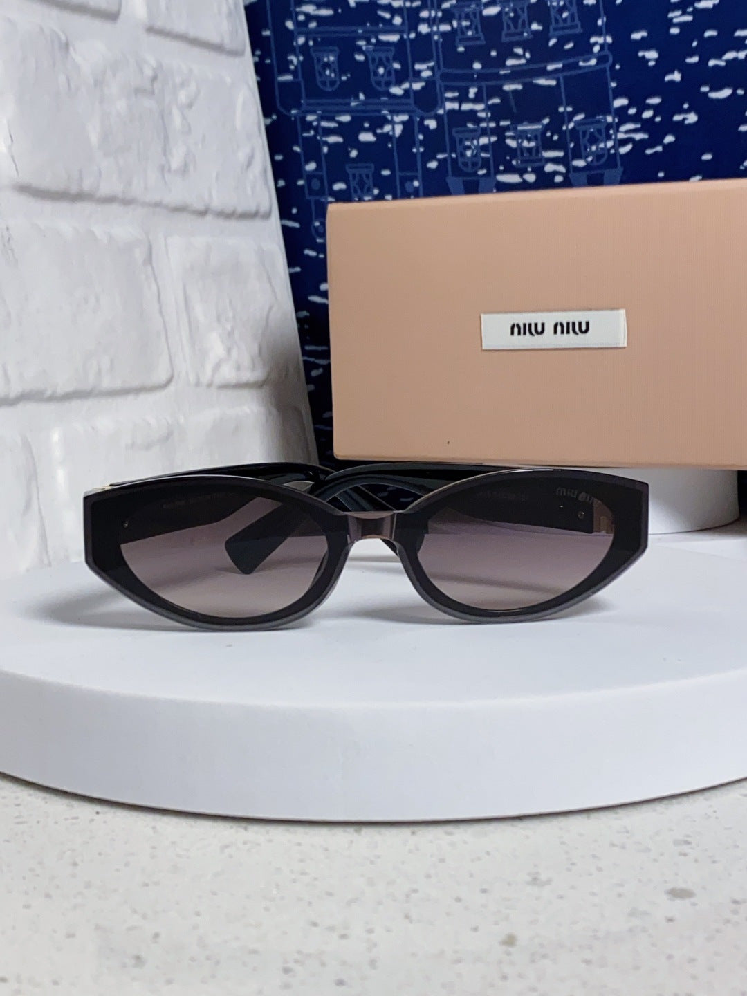 Miu Miu Cat-Eye Silver Lens Sunglasses for Women - 867219 - detail image 2