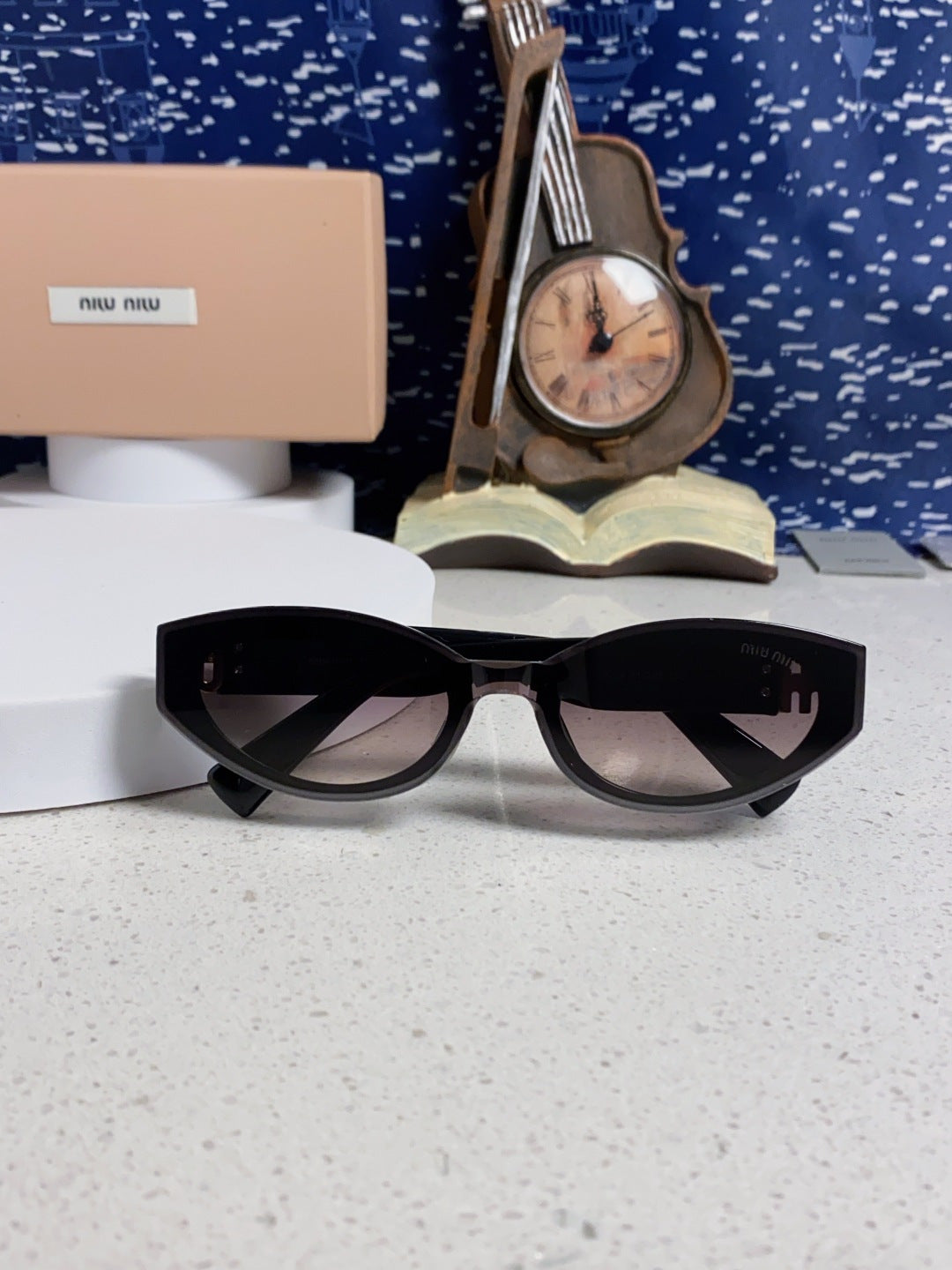 Miu Miu Cat-Eye Silver Lens Sunglasses for Women - 416158 - detail image 9