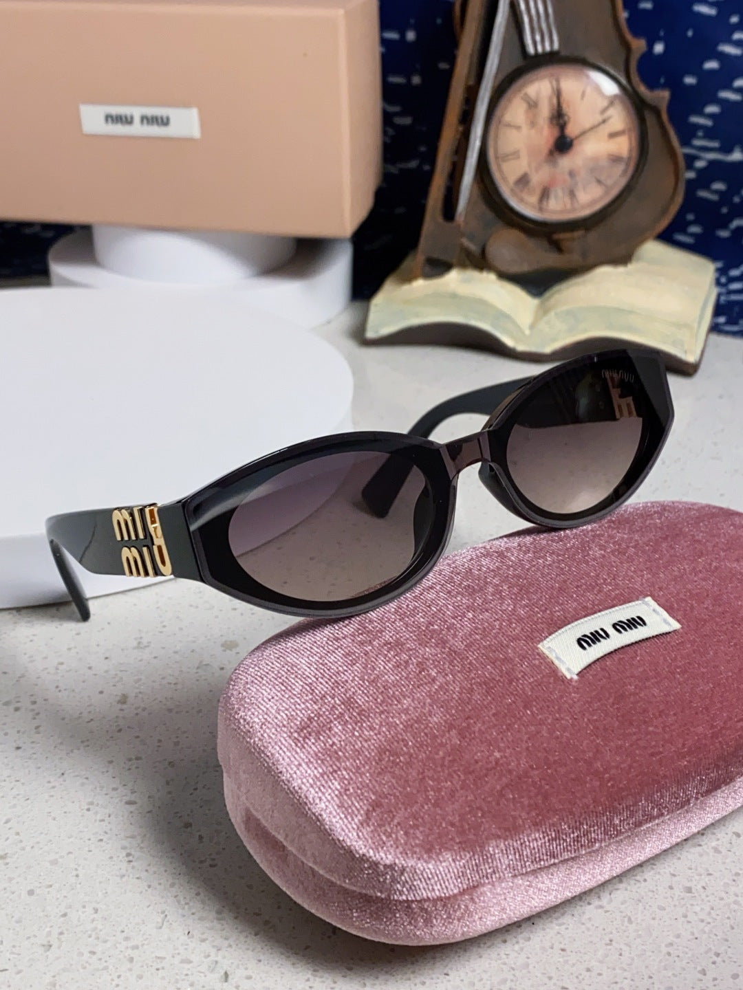 Miu Miu Cat-Eye Silver Lens Sunglasses for Women - 867219 - detail image 10