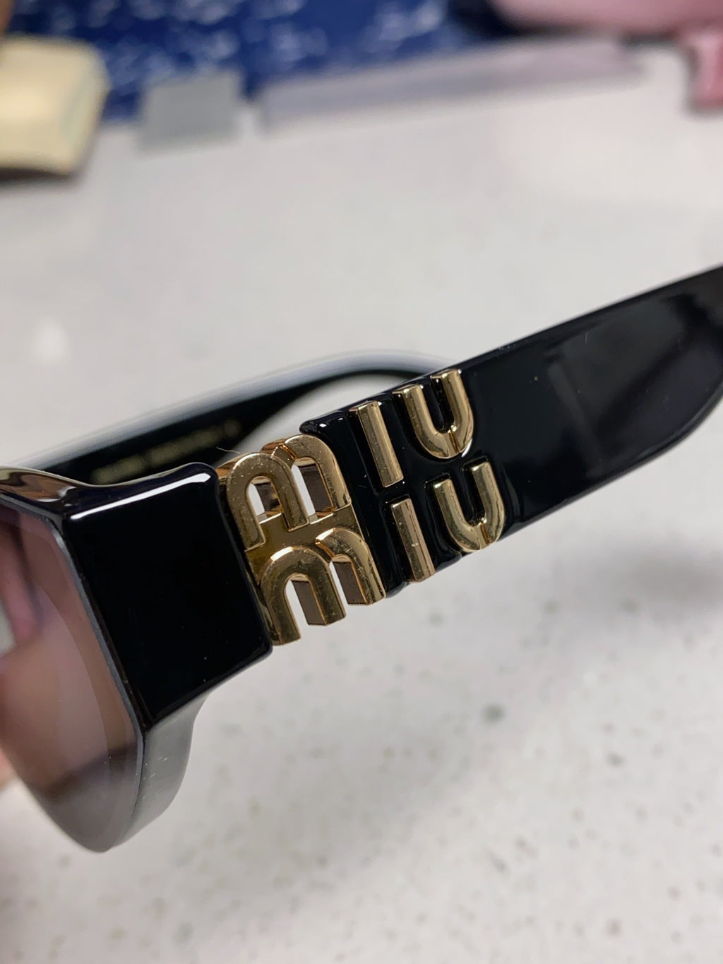 Miu Miu Cat-Eye Black Lens Sunglasses for Women - 158611 - detail image 7