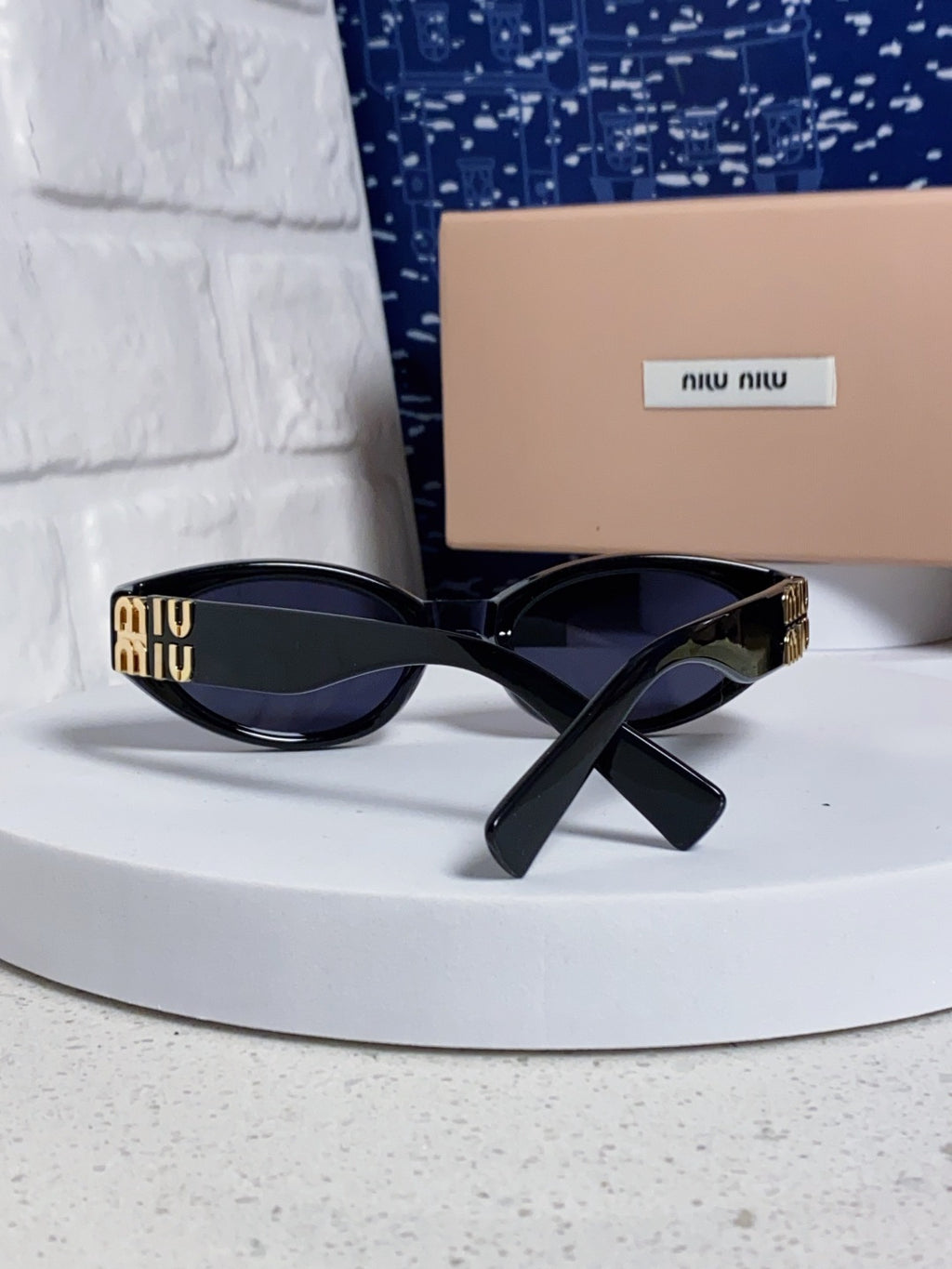 Miu Miu Cat-Eye Black Lens Sunglasses for Women - 158611 - detail image 3
