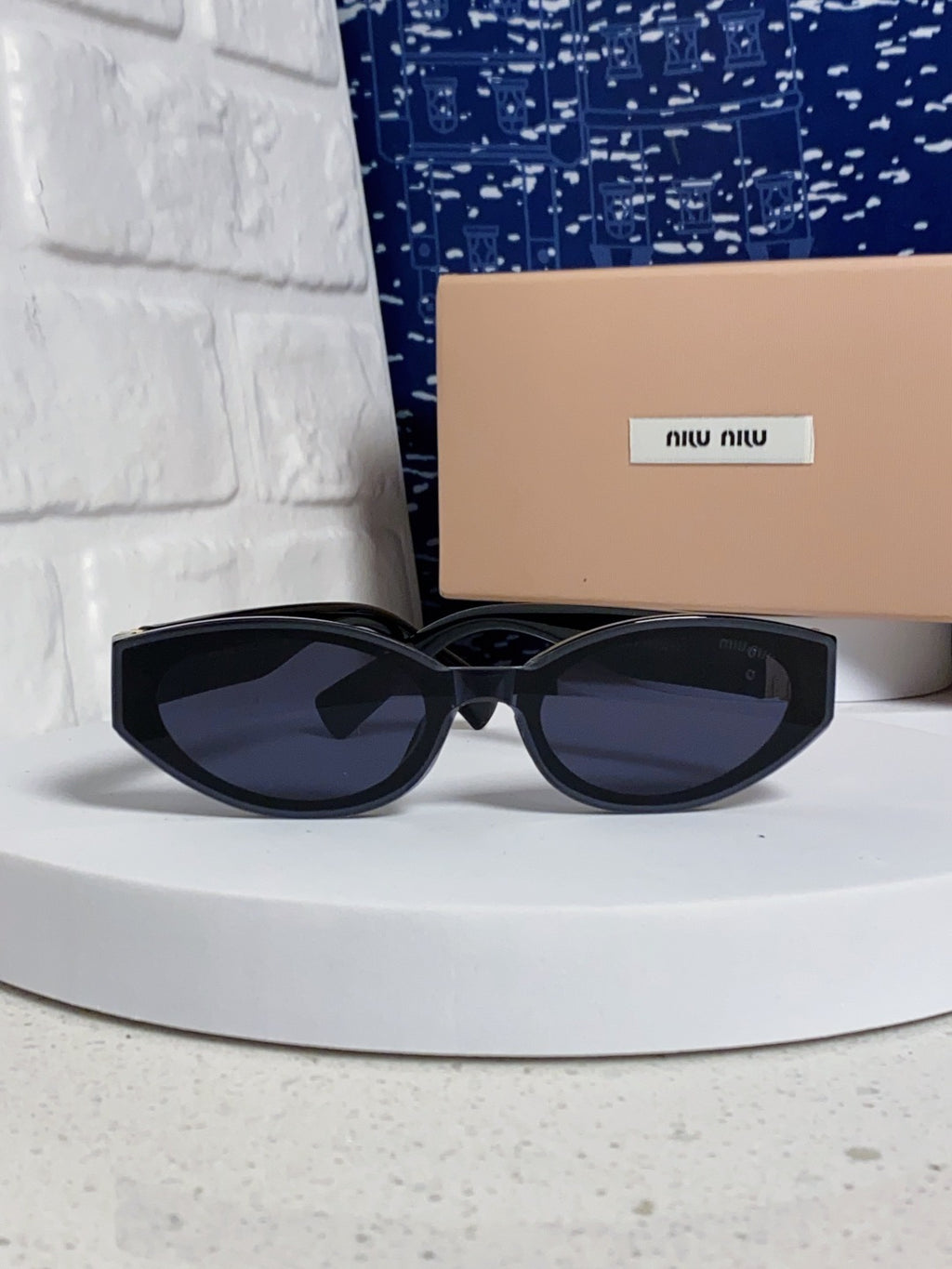 Miu Miu Cat-Eye Black Lens Sunglasses for Women - 867220 - detail image 2