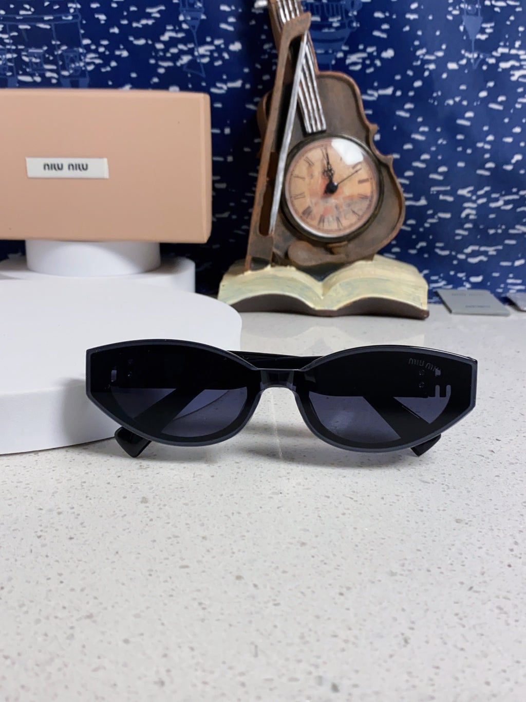 Miu Miu Cat-Eye Black Lens Sunglasses for Women - 867220 - detail image 9