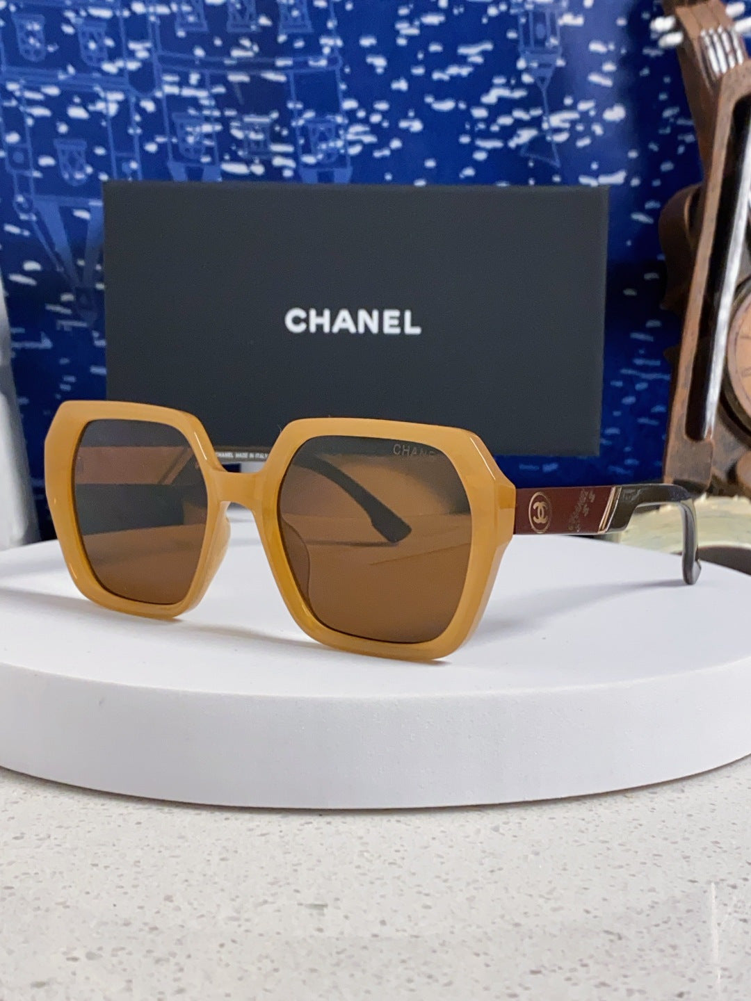 Chanel Polarized Square Brown Lens Sunglasses for Women - 867062