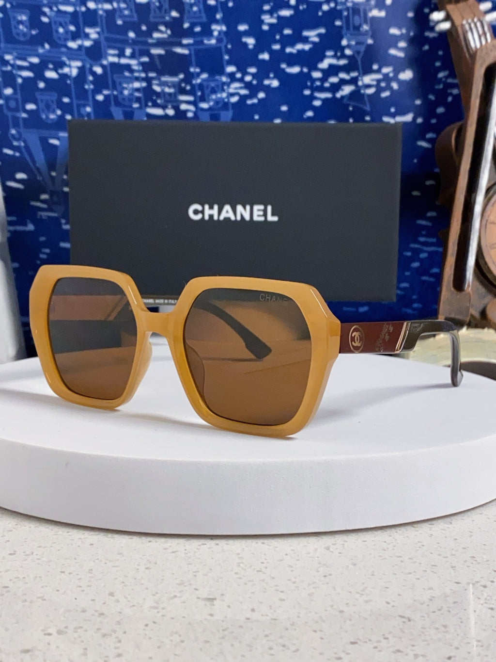 Chanel Polarized Square Brown Lens Sunglasses for Women - 158377