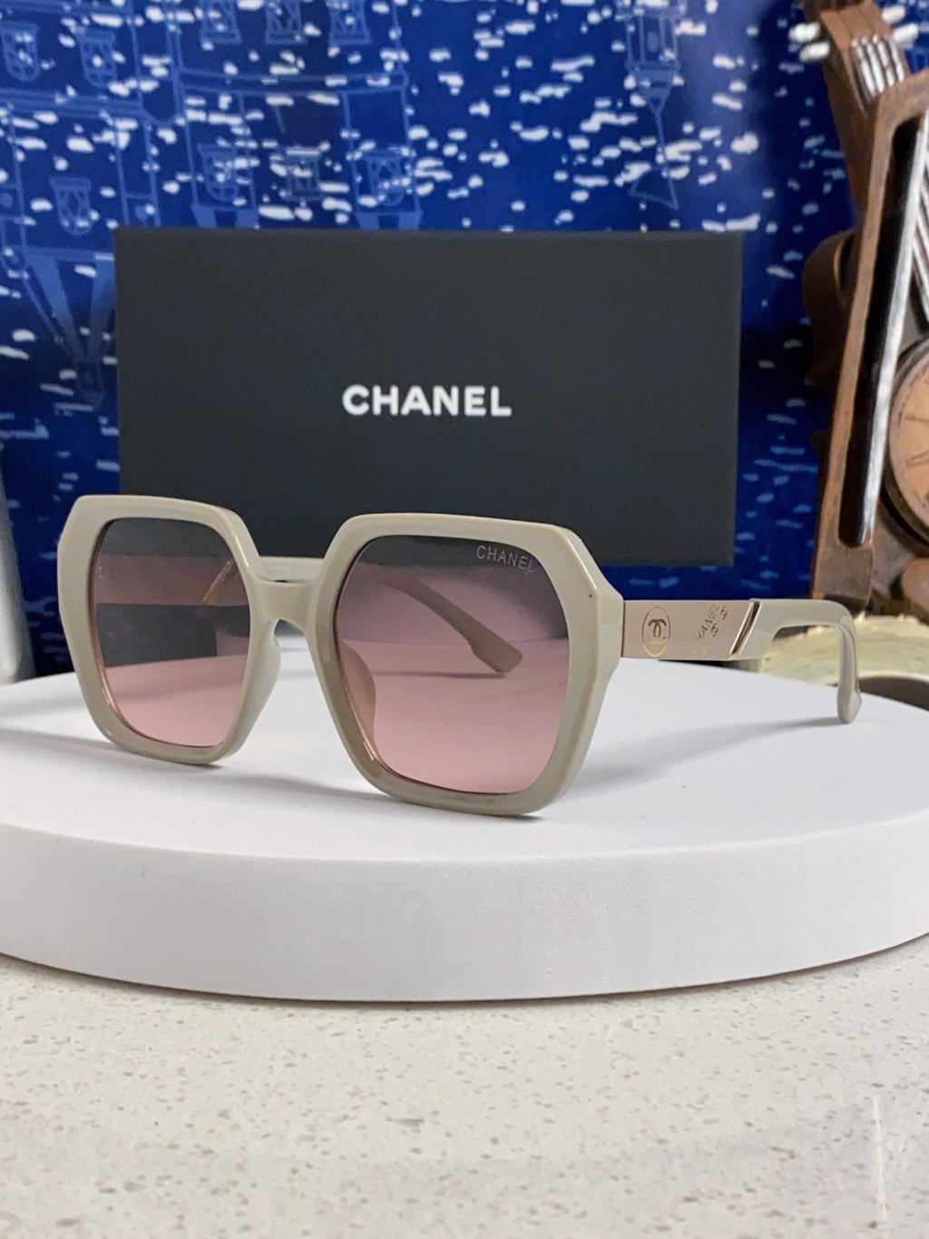 Chanel Polarized Square Silver Lens Sunglasses for Women - 867063