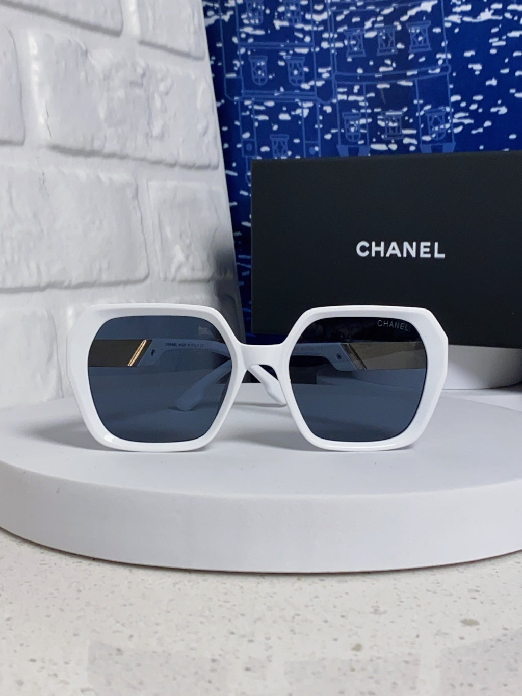 Chanel Polarized Square Black Lens Sunglasses for Women - 867064