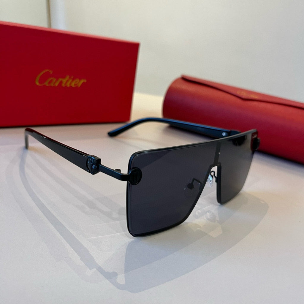 Cartier Lightweight Metal Rimless Silver Lens Sunglasses for Men & Wo - 935061
