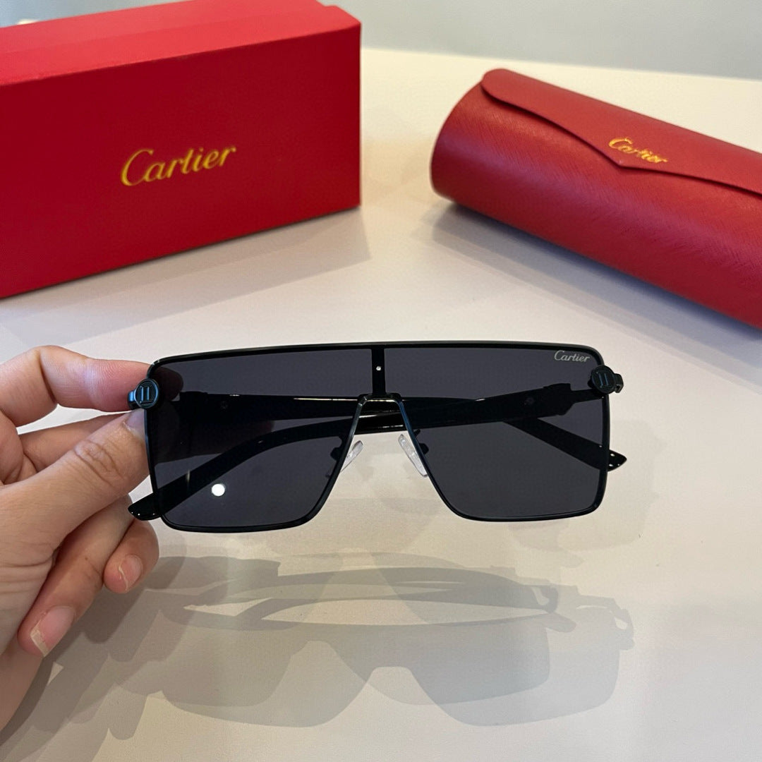 Cartier Lightweight Metal Rimless Silver Lens Sunglasses for Men & Wo - 935061 - detail image 6