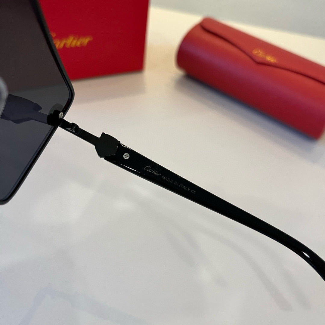 Cartier Lightweight Metal Rimless Silver Lens Sunglasses for Men & Wo - 935061 - detail image 11