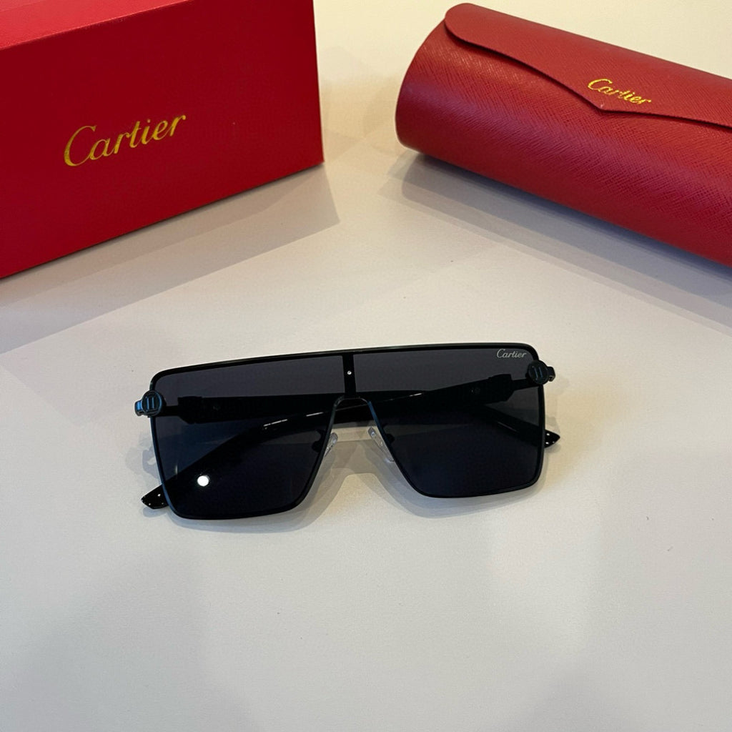 Cartier Lightweight Metal Rimless Silver Lens Sunglasses for Men & Wo - 935061 - detail image 5