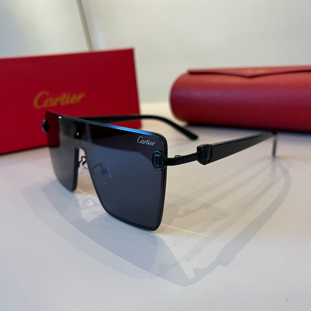 Cartier Lightweight Metal Rimless Silver Lens Sunglasses for Men & Wo - 935061 - detail image 3