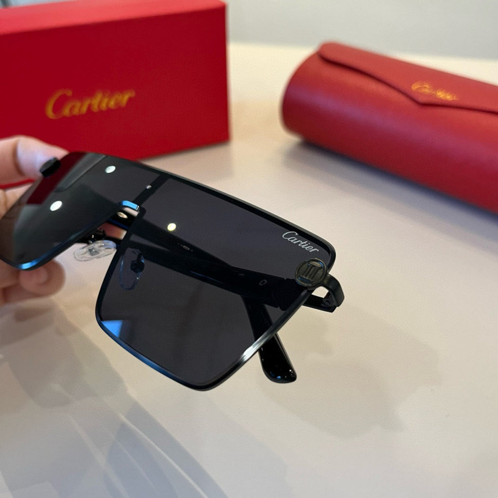 Cartier Lightweight Metal Rimless Silver Lens Sunglasses for Men & Wo - 935061 - detail image 7