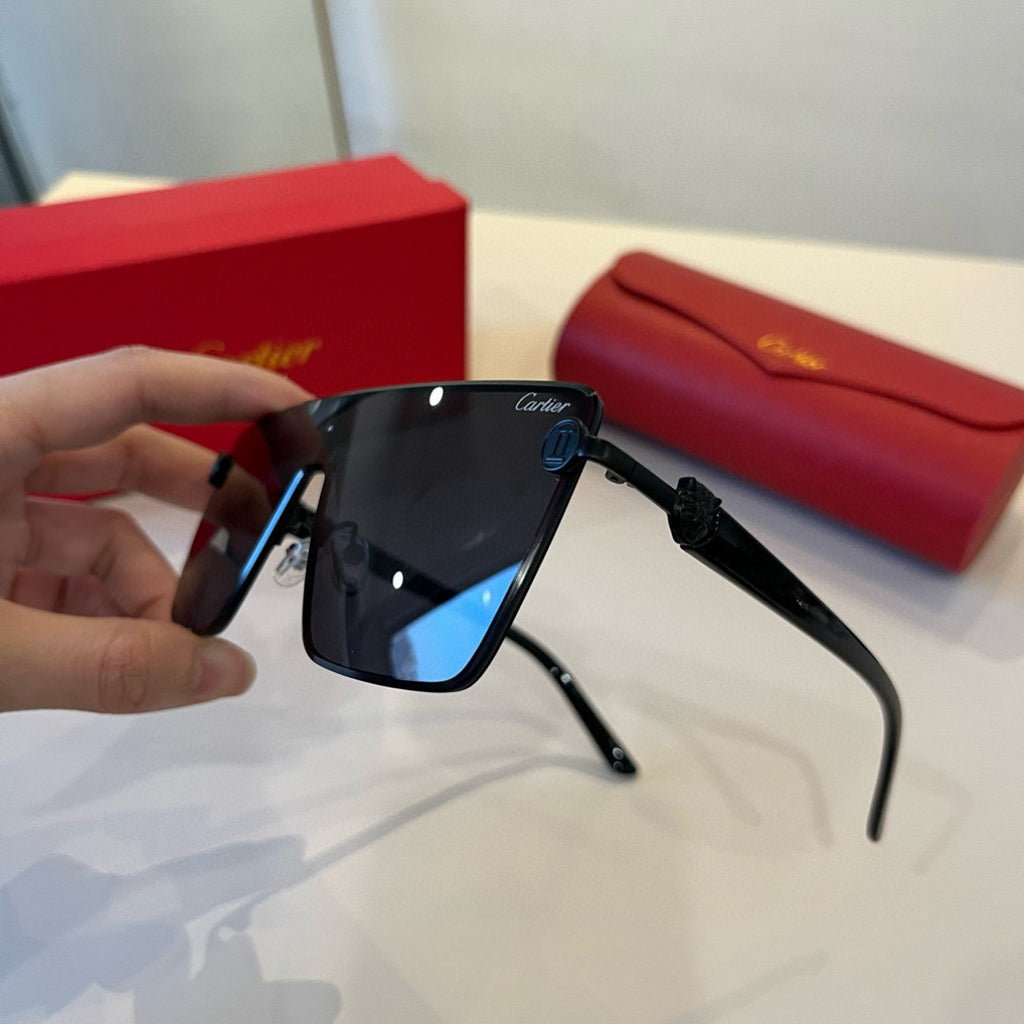 Cartier Lightweight Metal Rimless Silver Lens Sunglasses for Men & Wo - 935061 - detail image 4