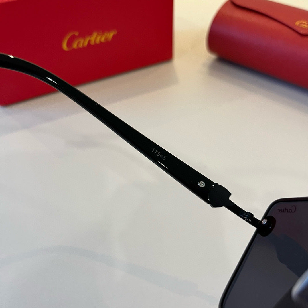 Cartier Lightweight Metal Rimless Silver Lens Sunglasses for Men & Wo - 935061 - detail image 10