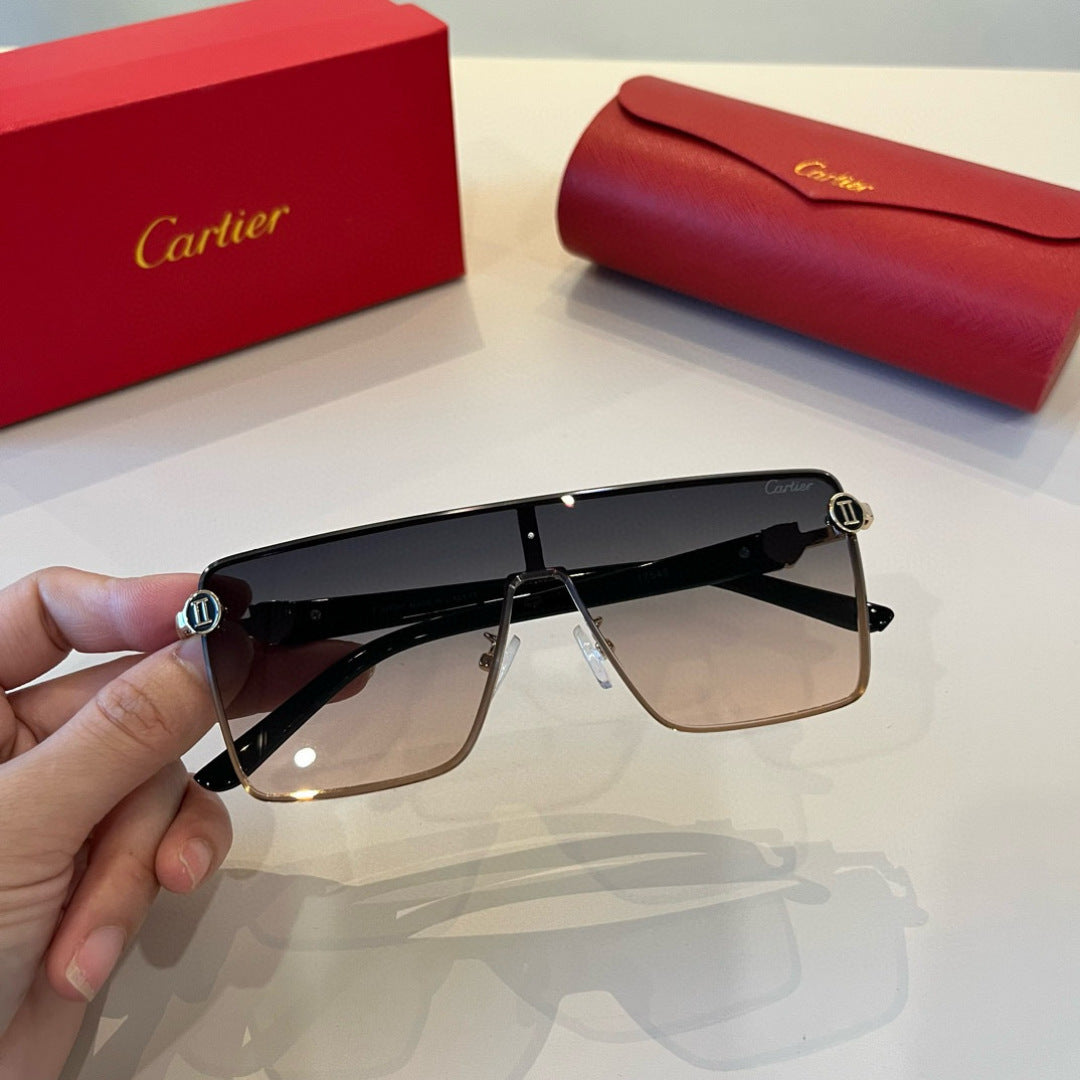 Cartier Lightweight Metal Rimless Silver Lens Sunglasses for Men & Wo - 935062 - detail image 9