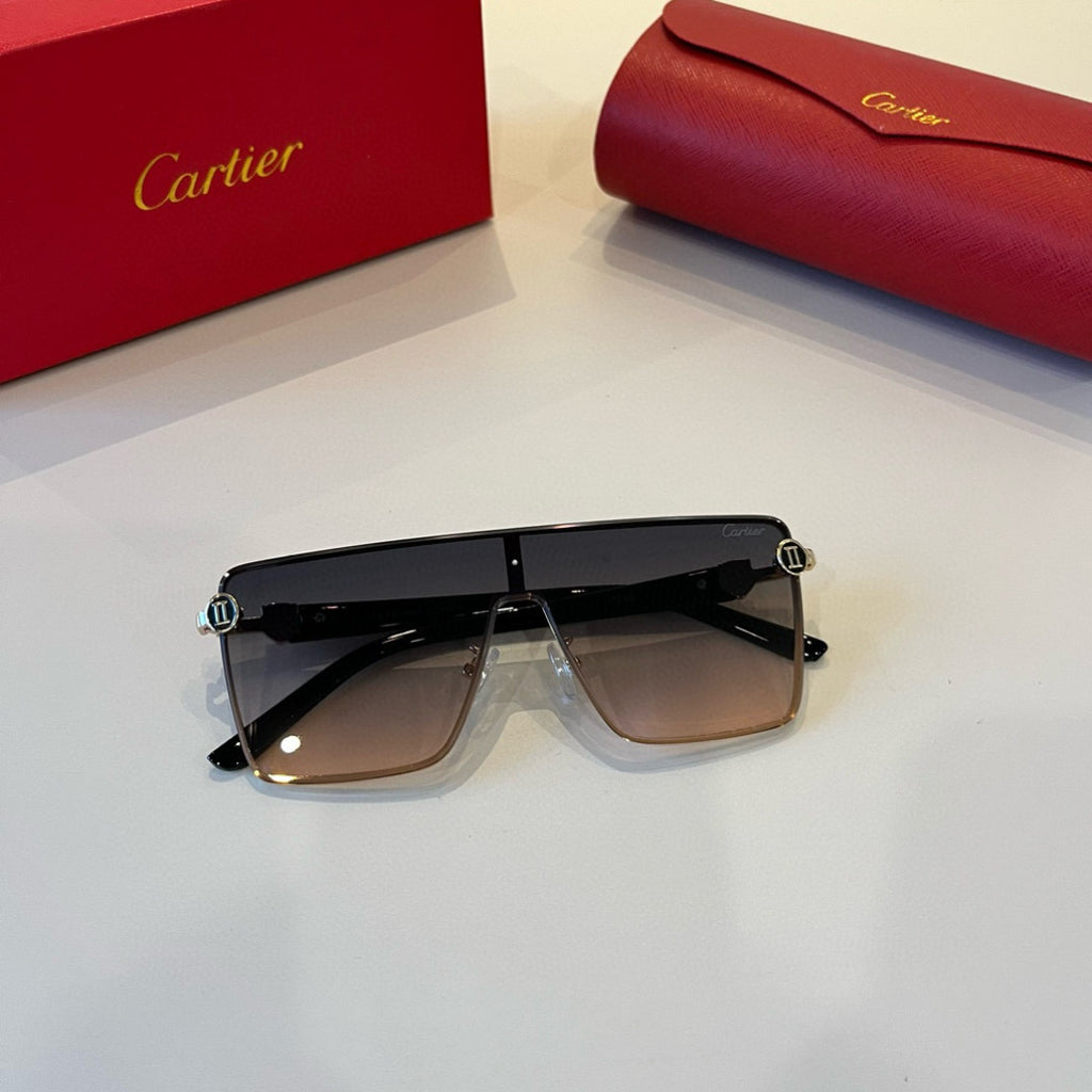 Cartier Lightweight Metal Rimless Silver Lens Sunglasses for Men & Wo - 935062 - detail image 10