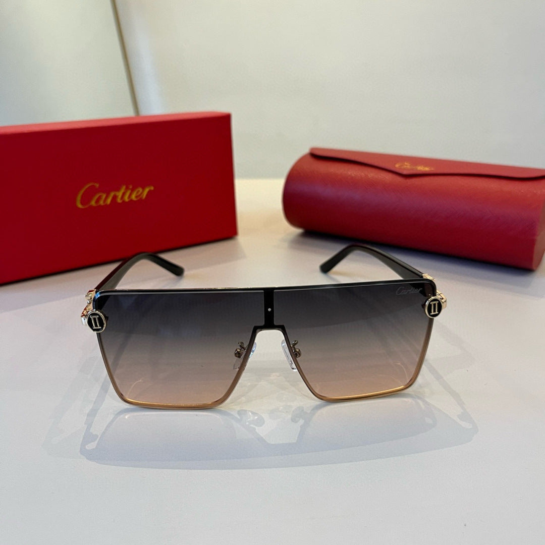 Cartier Lightweight Metal Rimless Silver Lens Sunglasses for Men & Wo - 935062 - detail image 2