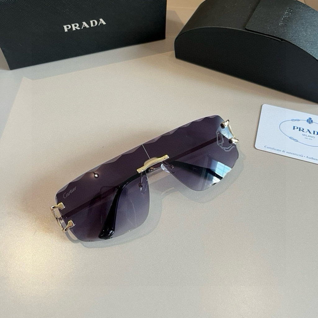 Cartier Fashion Silver Lens Sunglasses for Men & Women - 935063 - detail image 2