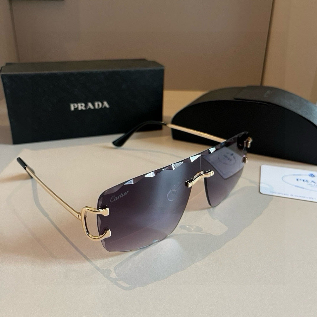 Cartier Fashion Silver Lens Sunglasses for Men & Women - 935063