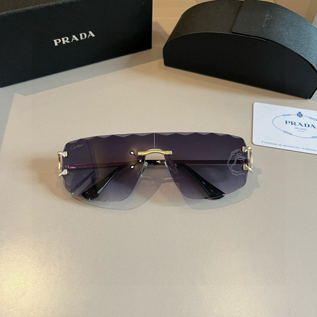 Cartier Fashion Silver Lens Sunglasses for Men & Women - 935063 - detail image 3