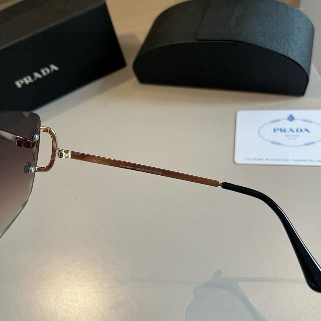 Cartier Fashion Brown Lens Sunglasses for Men & Women - 935064 - detail image 4