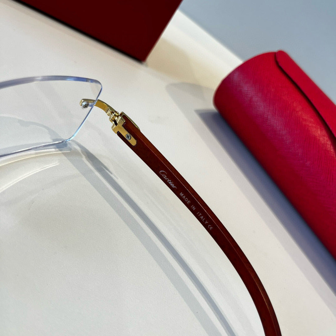 Cartier Lightweight Metal Rimless Silver Lens Sunglasses for Men & Wo - 432357 - detail image 4