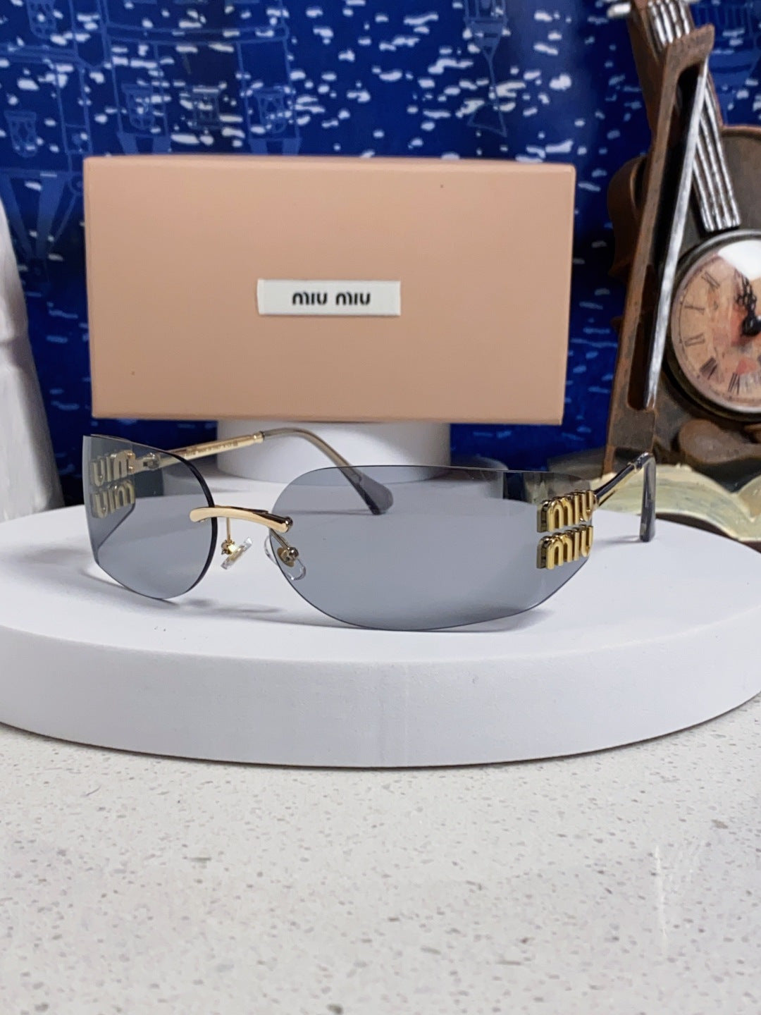 Miu Miu A51S Fashion Silver Lens Sunglasses for Men & Women - 416230
