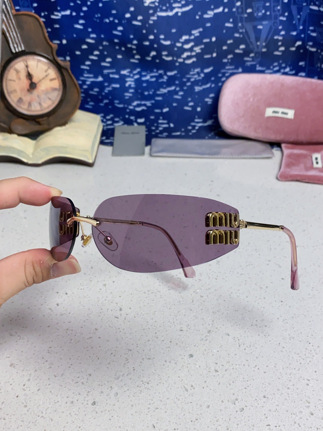 Miu Miu A51S Fashion Silver Lens Sunglasses for Men & Women - 416231 - detail image 6