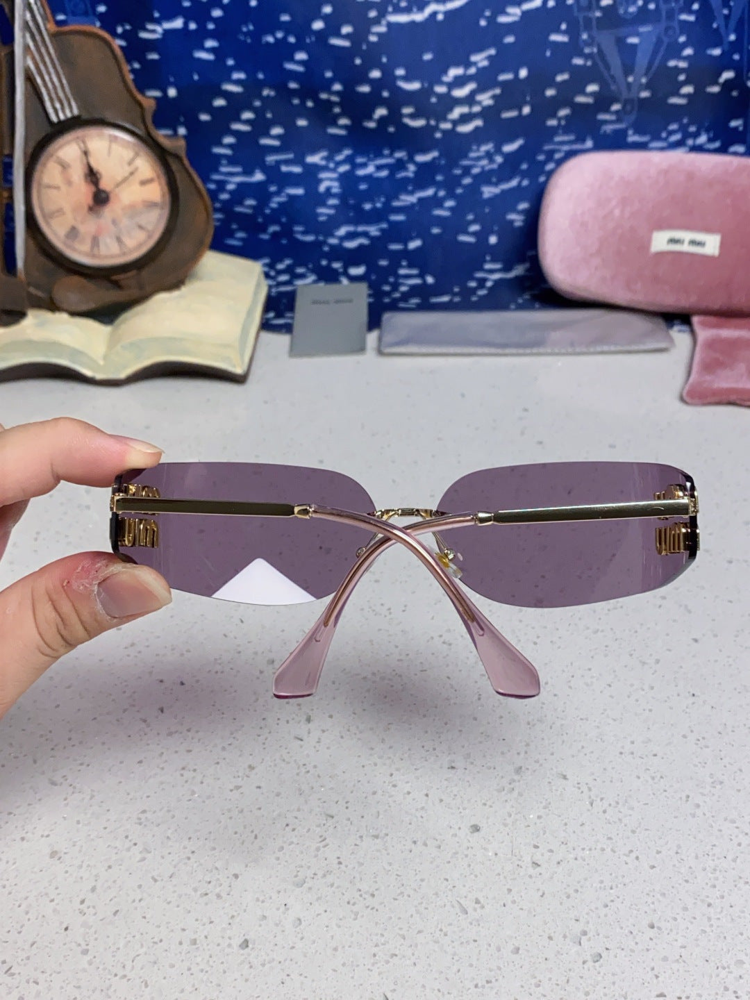 Miu Miu A51S Fashion Silver Lens Sunglasses for Men & Women - 416231 - detail image 5