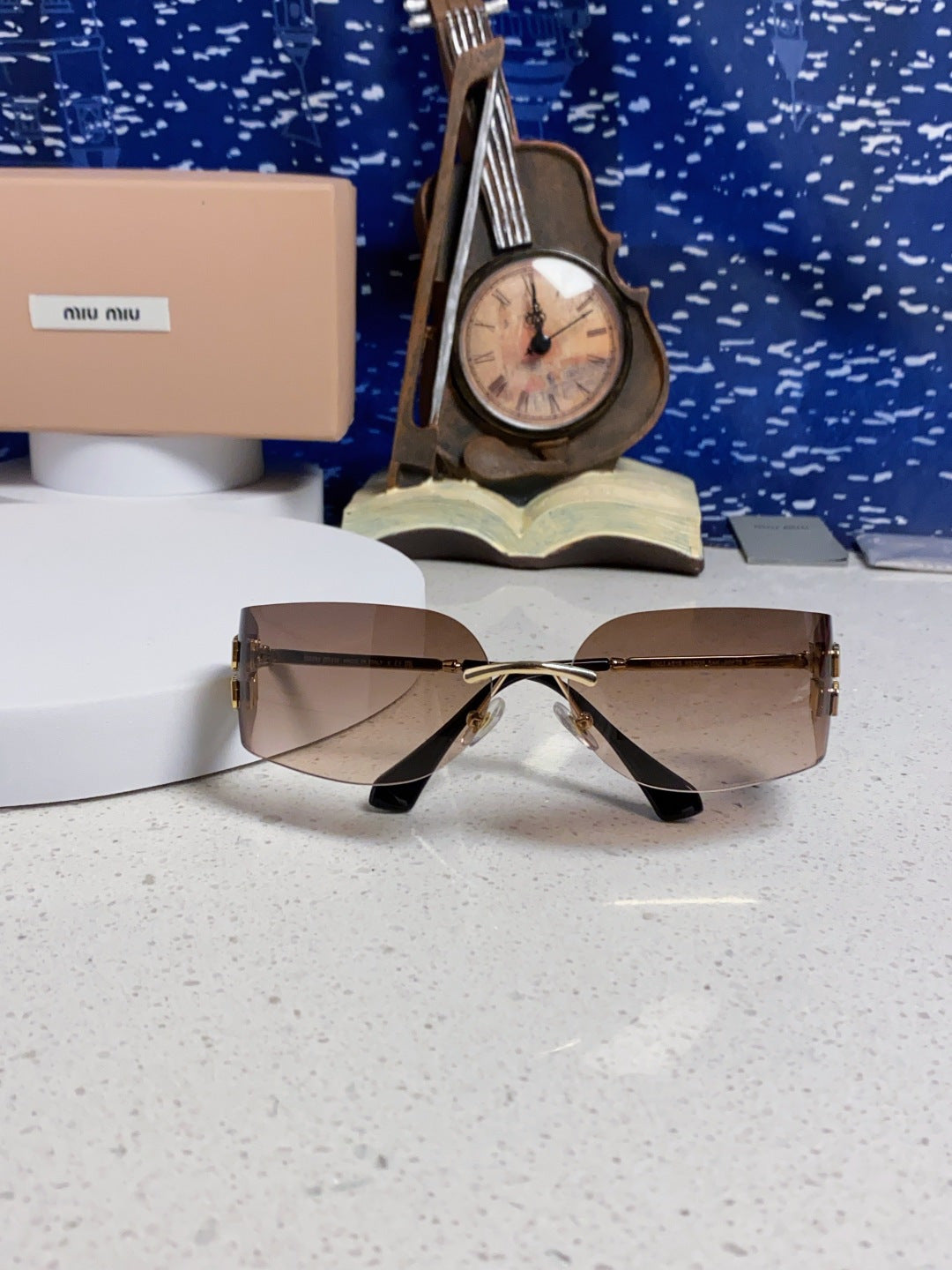 Miu Miu A51S Fashion Black Lens Sunglasses for Men & Women - 416232 - detail image 9