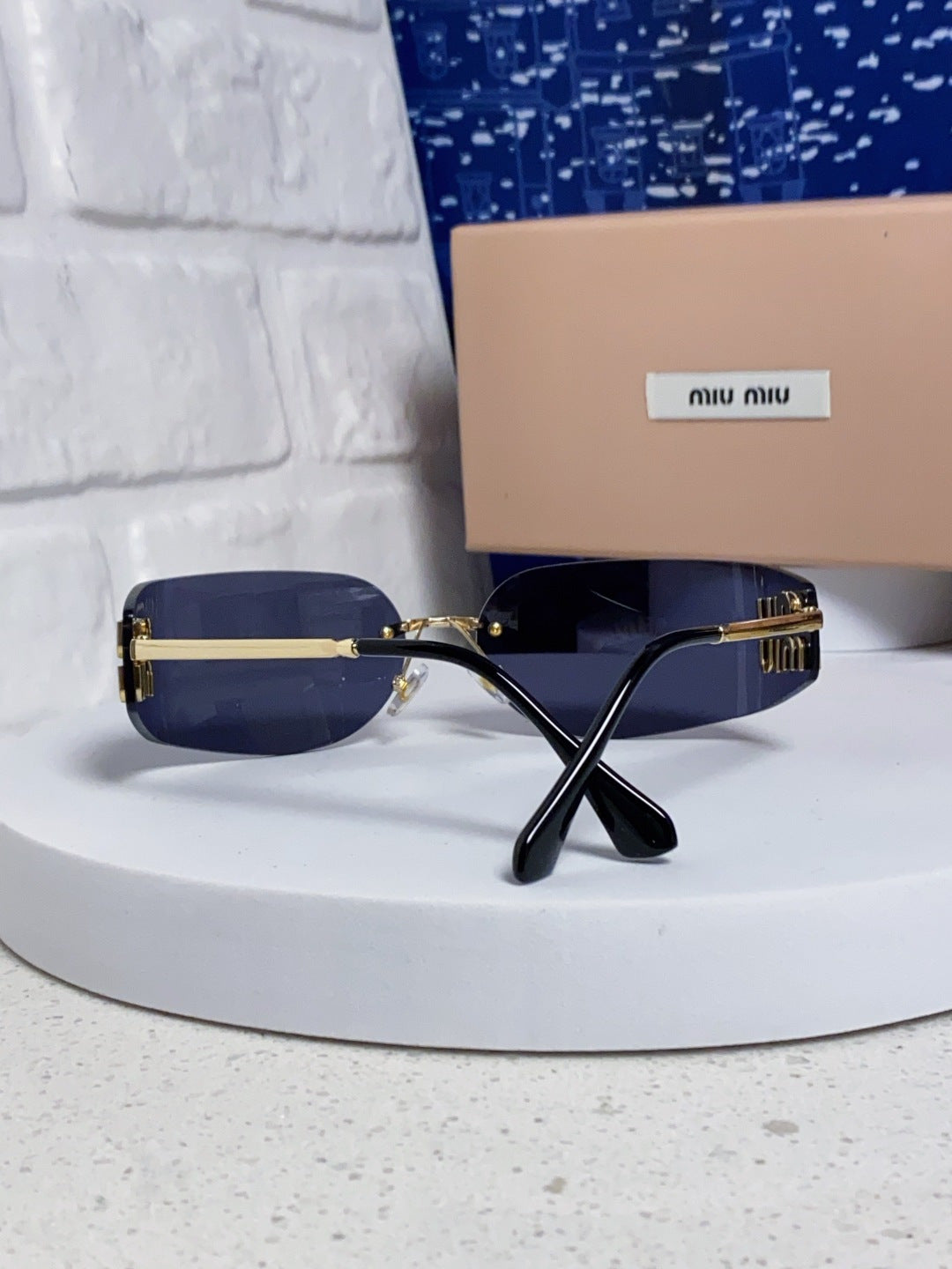Miu Miu A51S Fashion Blue Lens Sunglasses for Men & Women - 416233 - detail image 3