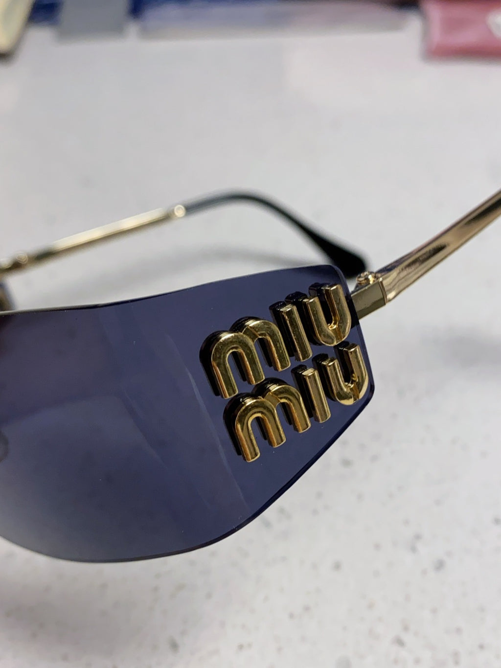 Miu Miu A51S Fashion Blue Lens Sunglasses for Men & Women - detail image 7