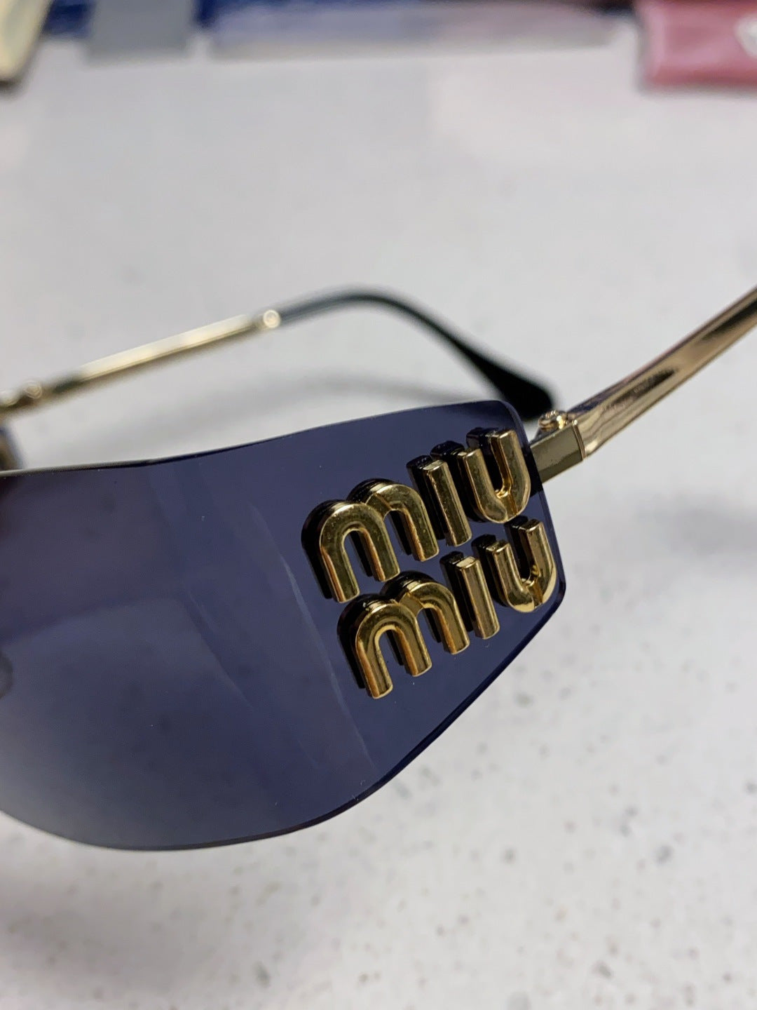 Miu Miu A51S Fashion Blue Lens Sunglasses for Men & Women - detail image 7