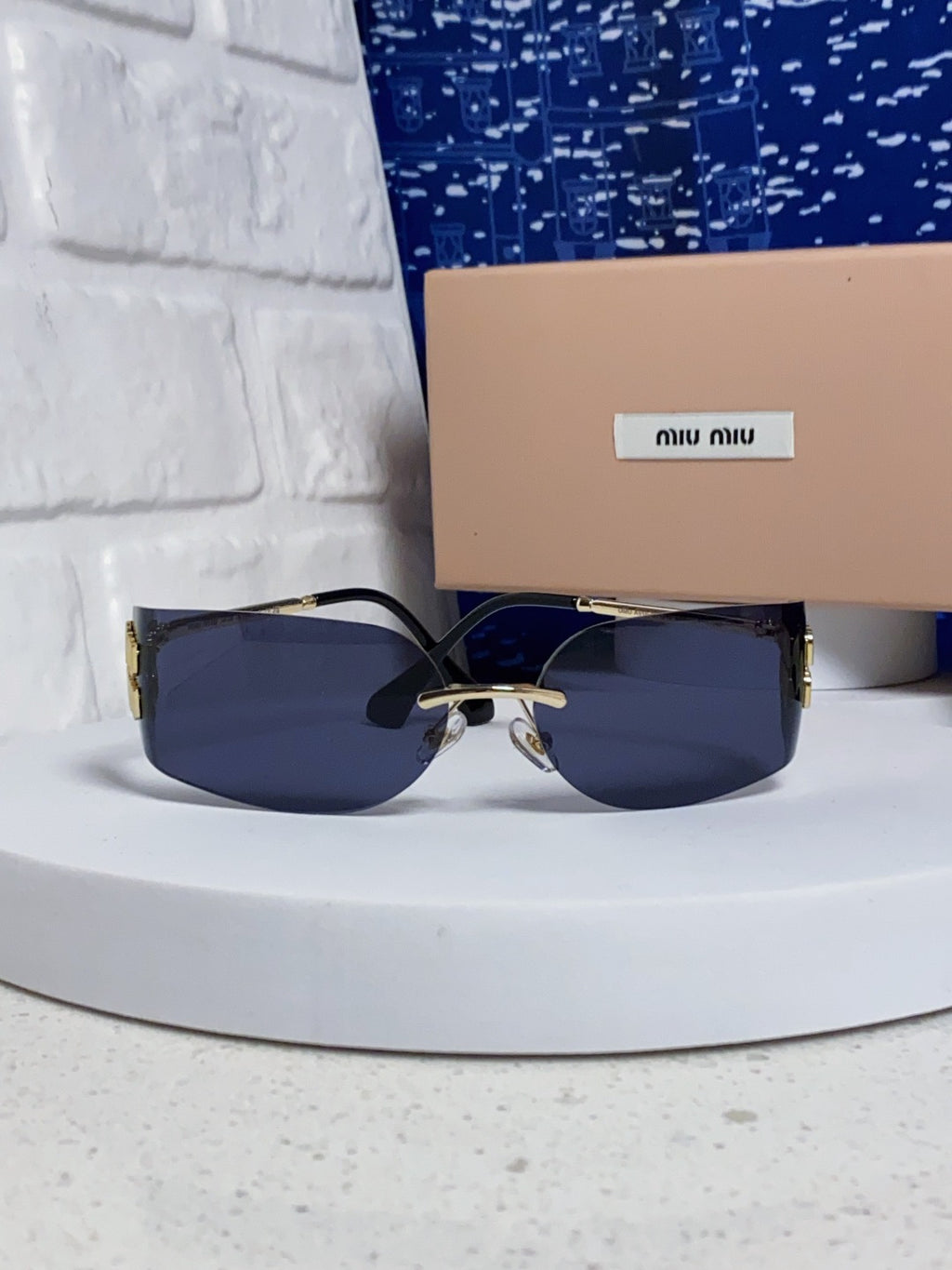 Miu Miu A51S Fashion Blue Lens Sunglasses for Men & Women - 416233 - detail image 2